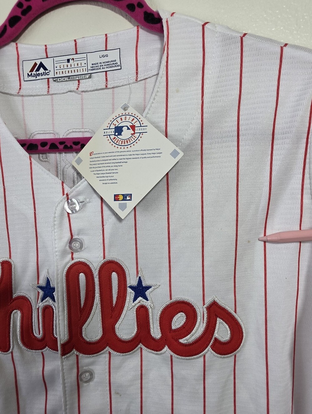 MLB Phillies Youth Jersey Large - Picture 4 of 13